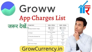 Groww Equity Charges list in hindi